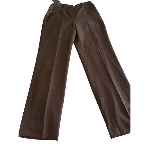 NWT Women Jacket Pants Brown Suit 2pc Set 8 New Washable Dry Clean Work Office - Picture 11 of 14